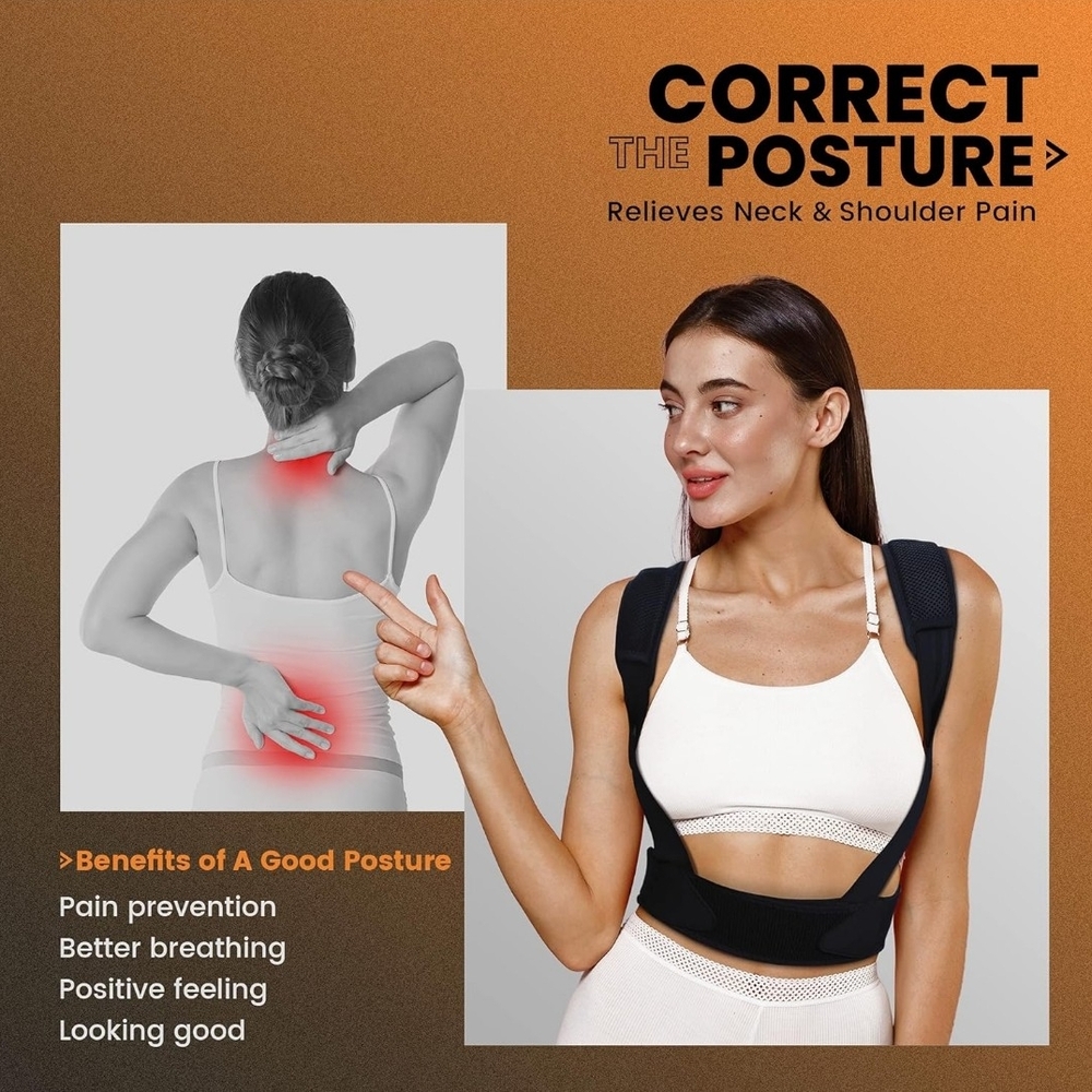 Black Posture Corrector Unisex